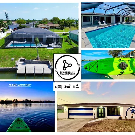 Artistic Decor Scenic Views Saltwater Heated Pool Villa Cape Coral Exterior photo